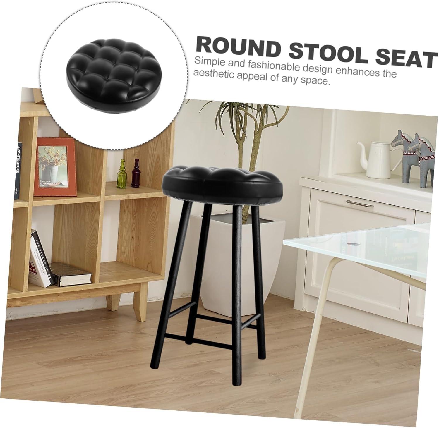 Round Pu Stool Seat Cushion N3998