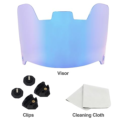 Football Helmet Visor with Visor Clips H199