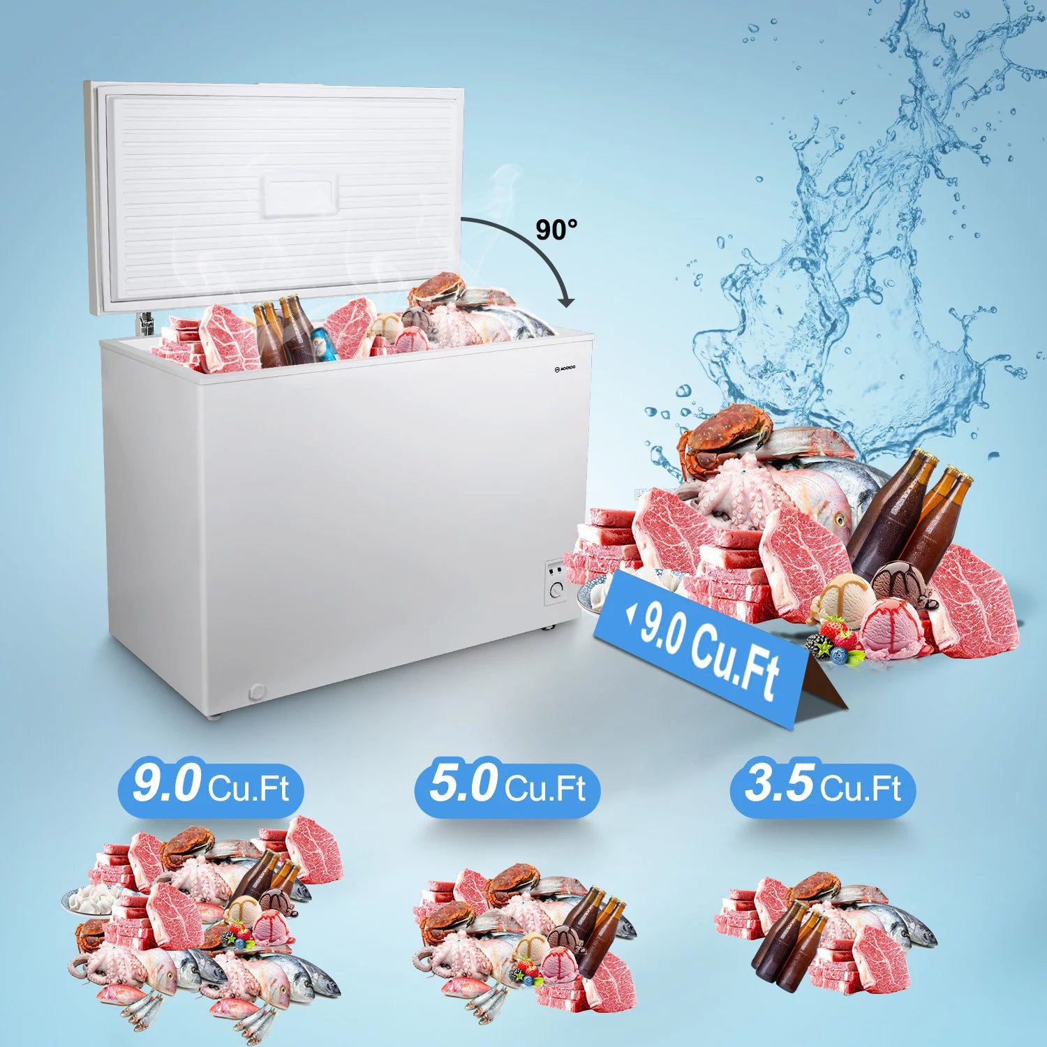 White 7.0 Cu ft Chest Freezer F1622