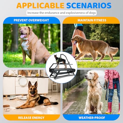 Non-Electric Dog Treadmill with Step Counter, Adjustable Incline & Brake, Up to 300LBS A896883