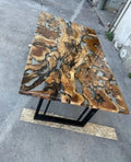 LARGE EPOXY TABLE, Resin Dining Table, Wood Epoxy Coffee Table (28.5 x 72 x 36inches) X823