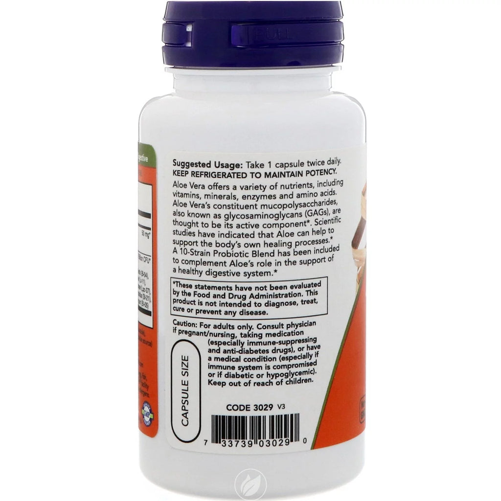 (3 Pack) Aloe Vera 10,000 & Probiotics 60 Vcaps O5235