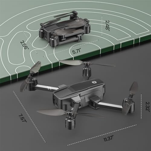 Foldable FPV Drone with 1080P WiFi Camera and Carrying Case J9598
