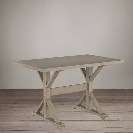 Weathered Gray Trestle Table T896