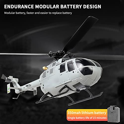 RC Helicopter with 6-axis Gyro Stabilization Altitude Hold 3 Batteries H216