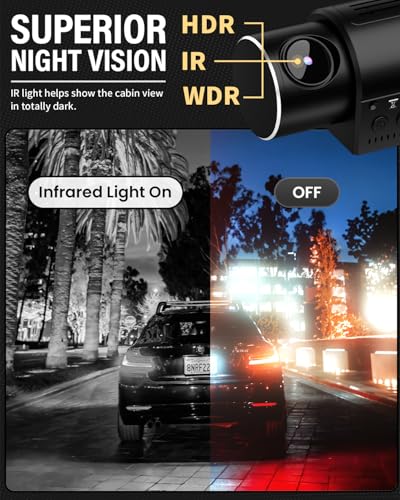 Dash Cam 1080P Three Channels with IR Night Vision Car Camera SD Card Included Dashboard Camera M685