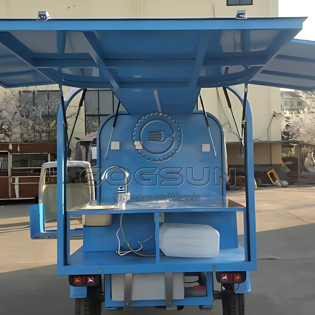 10.5FT Blue Food Trailer with 1 Compartment Sink O799