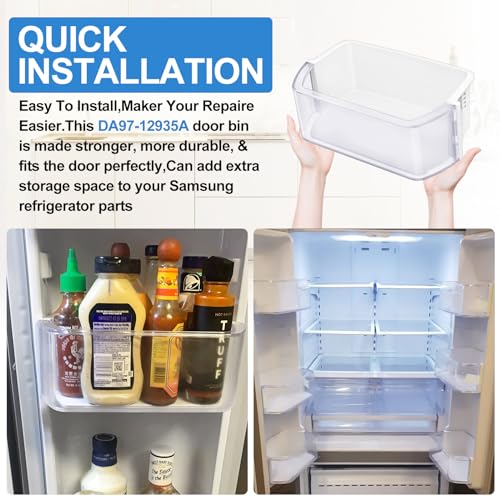 Door Bin Compatible with Samsung Refrigerator Door Shelf R25833