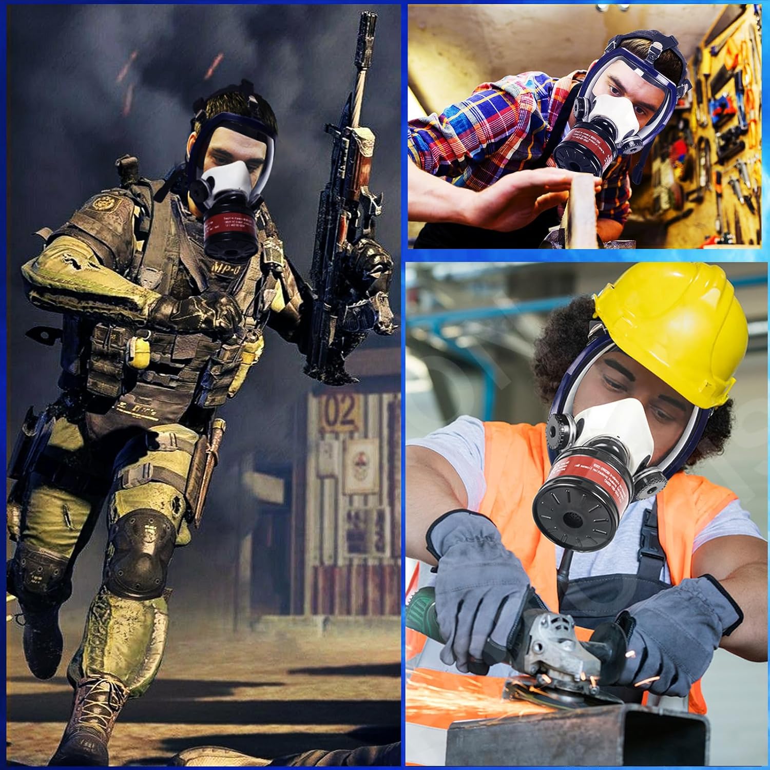 40mm Activated Carbon Filter Tactical Respirator Mask Z777511
