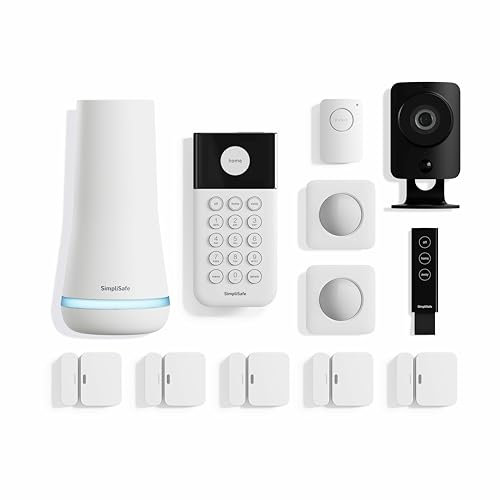 12 Piece Wireless Home Security System with HD Camera, White N391