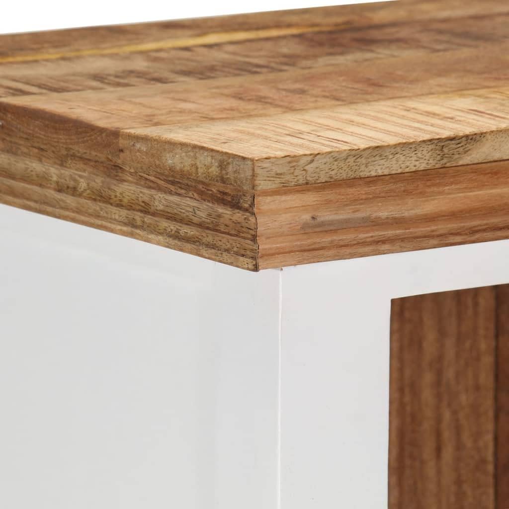 Brown&White Solid Wood Sideboard R2829