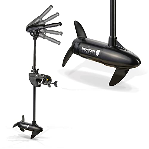 55lb Thrust Transom Mounted Saltwater Electric Trolling Motor with LED Battery Indicator (36" Shaft) I688