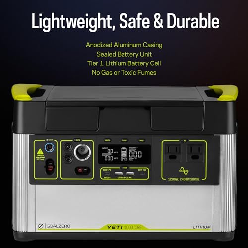 Portable Power Station, 1,000 W, Solar-Powered Generator X3228