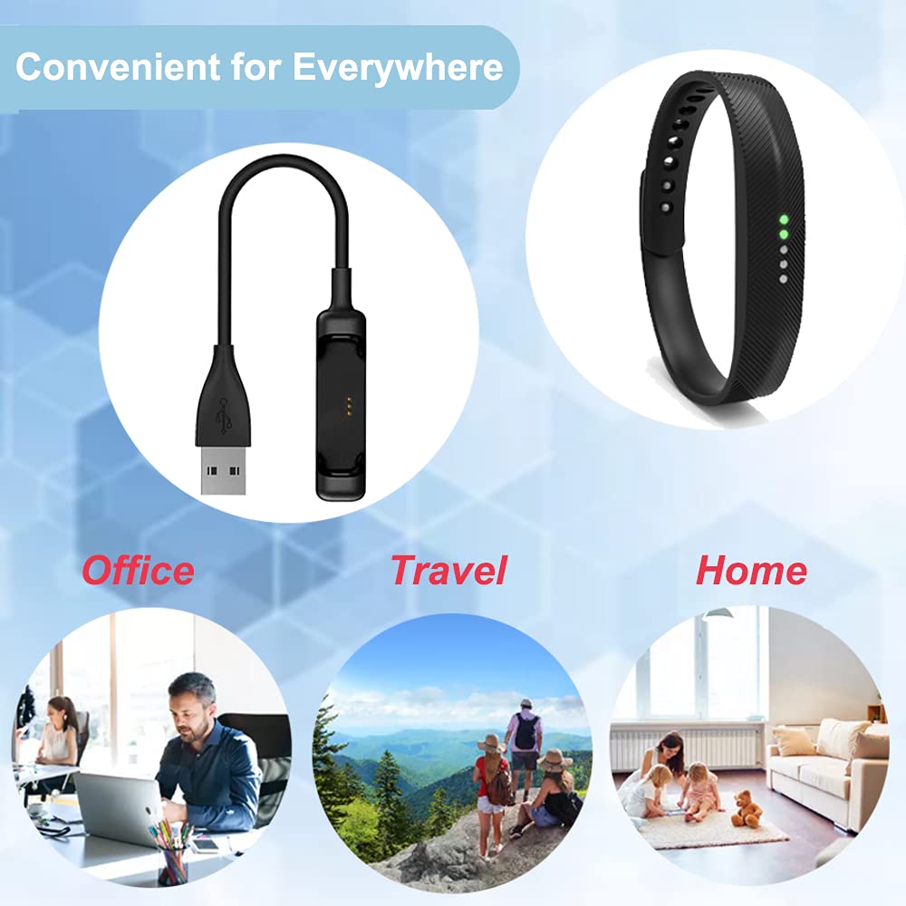 Replacement USB Charging Cable for Fitbit Flex 2 (Black) J1346