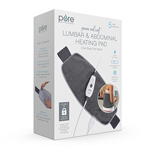 Lumbar & Abdominal Heating Pad with Adjustable Belt V595