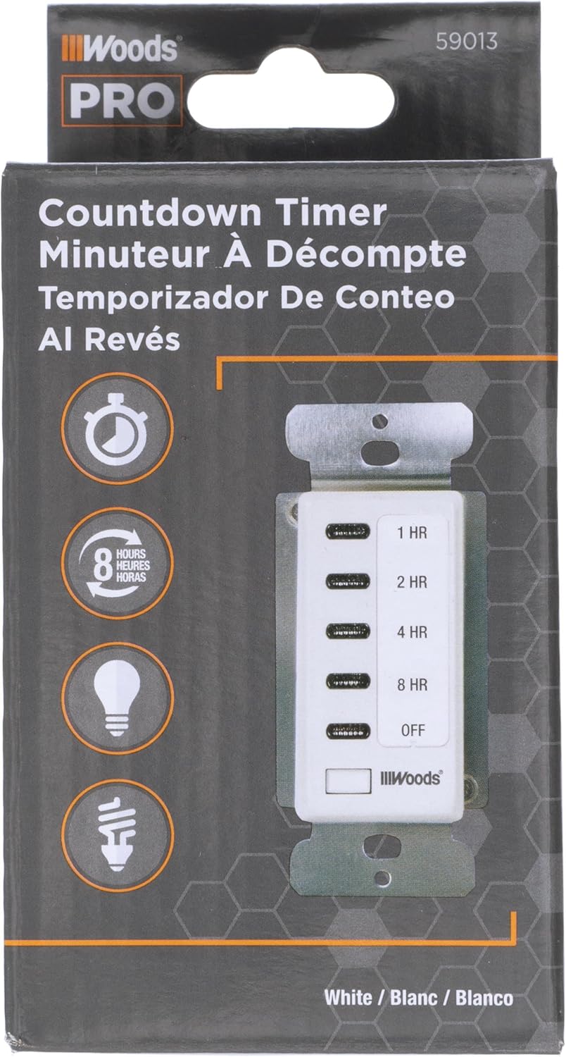 White In-Wall Timer 120 V 15 A Q92304