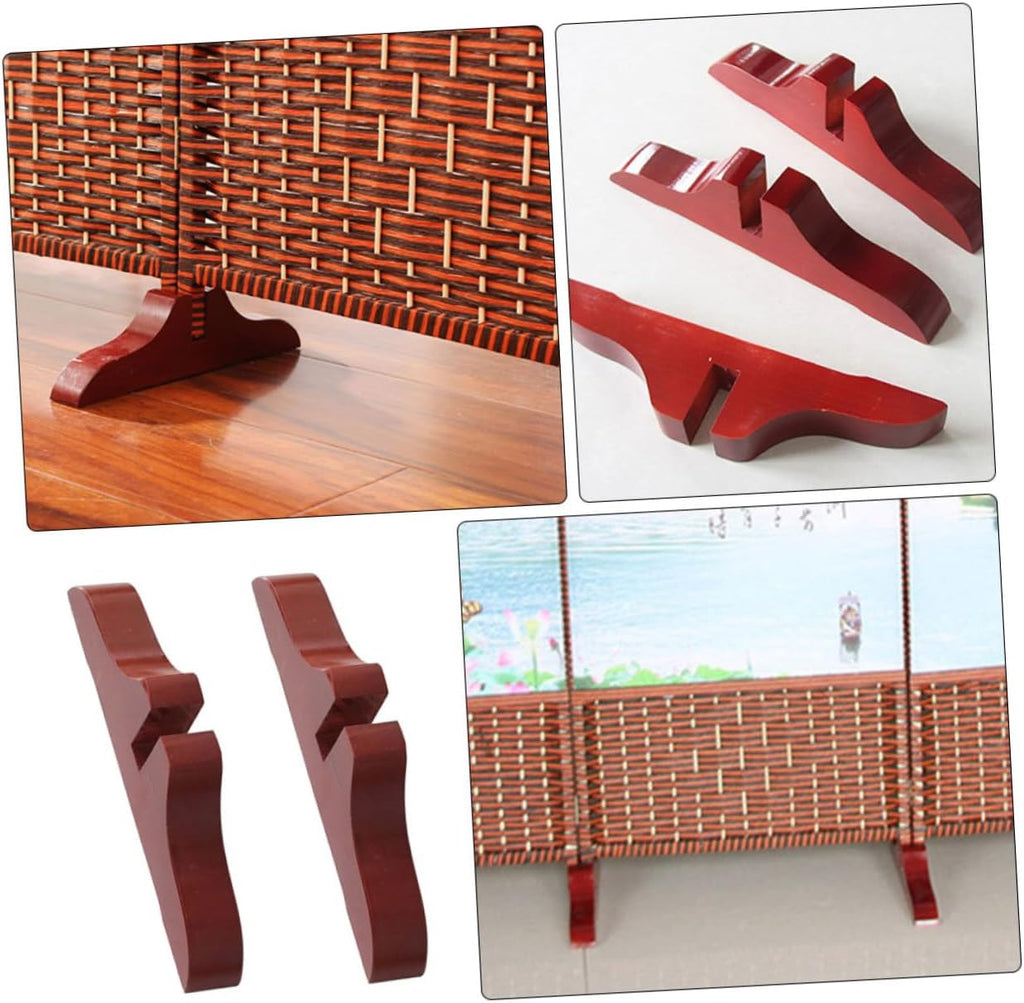 2pcs Wooden Partition Stand Base R885