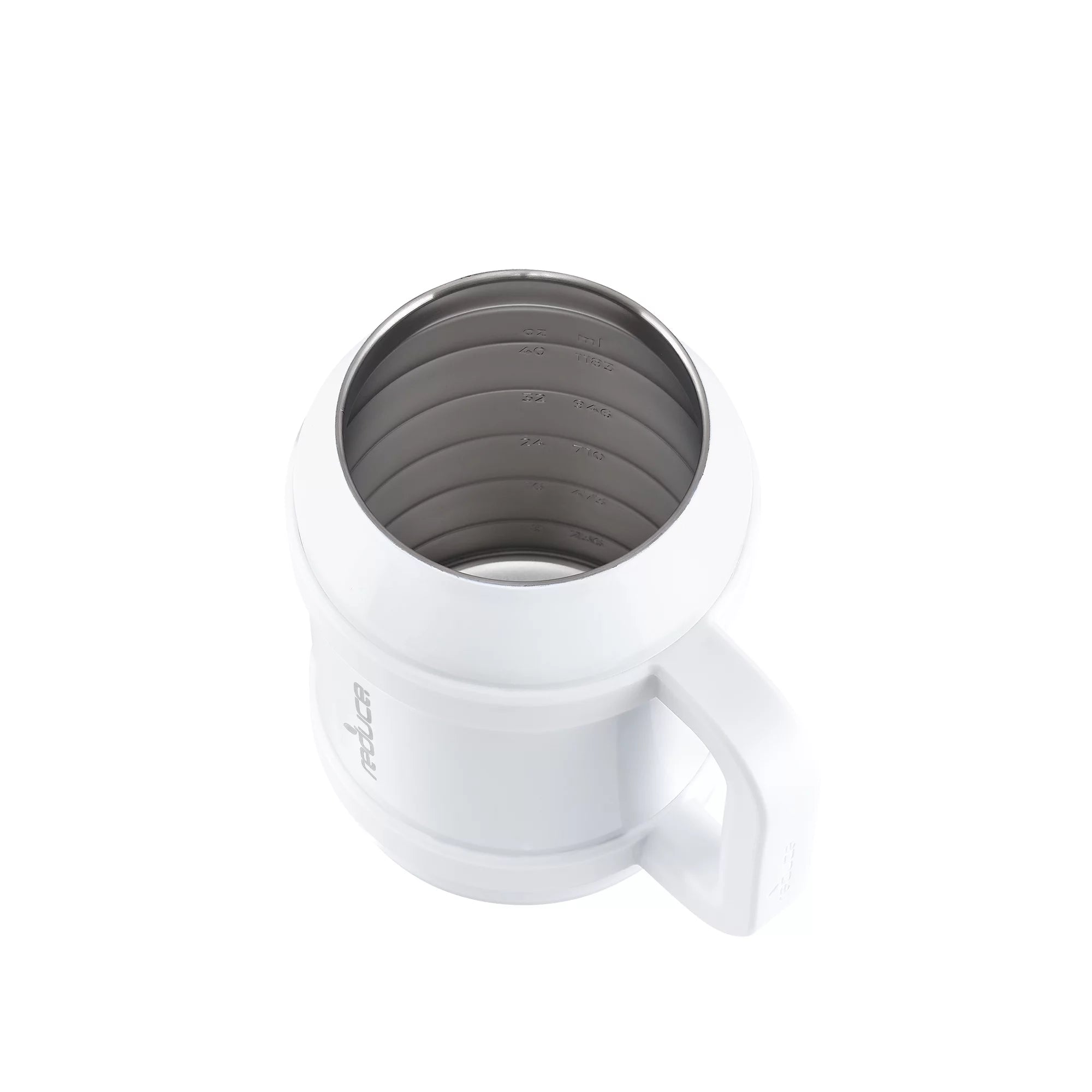 White 50 fl oz Vacuum Insulated Stainless Steel Mug with Lid and Straw I67009