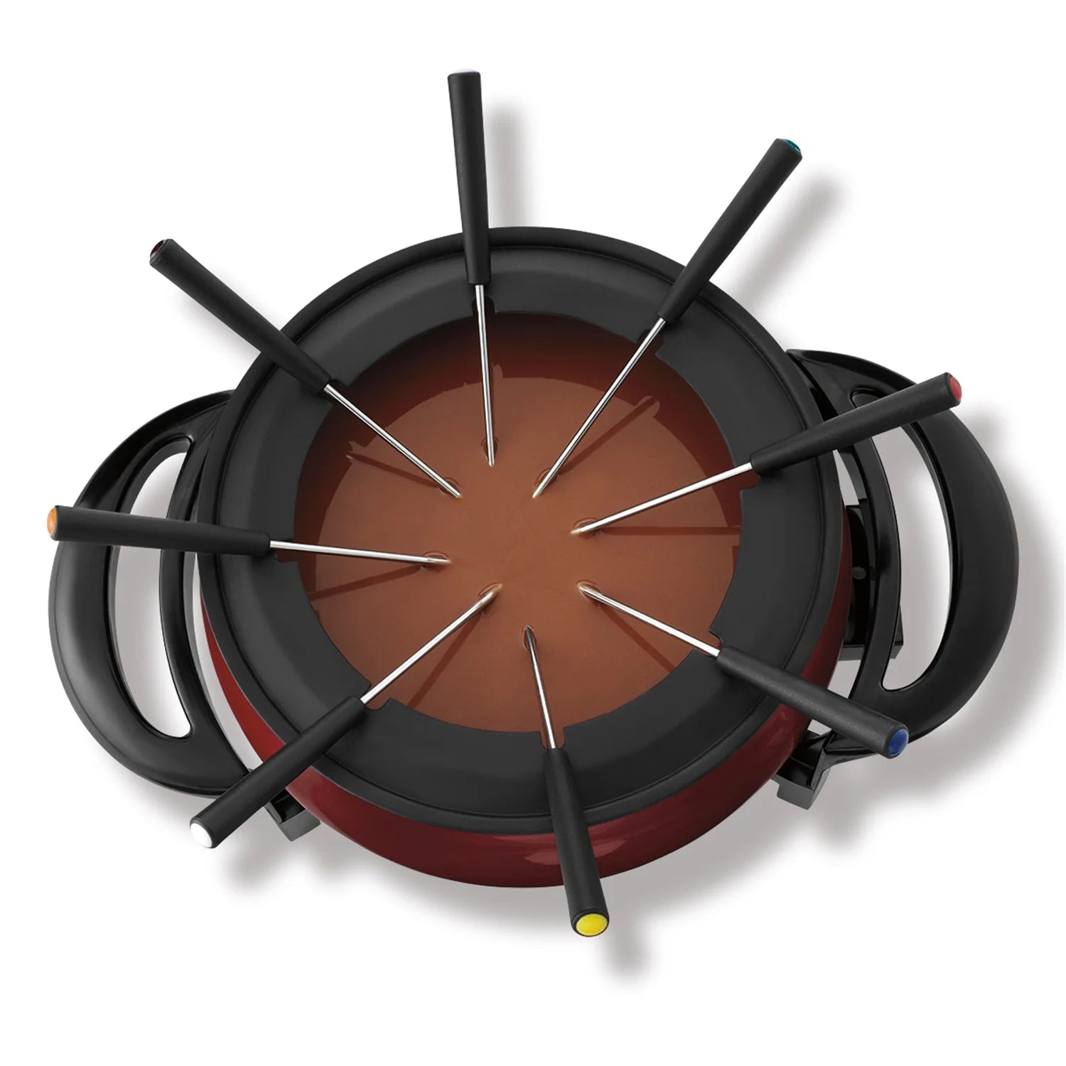 Red 2.8 Liter Non-Stick Electric Fondue Set F305388