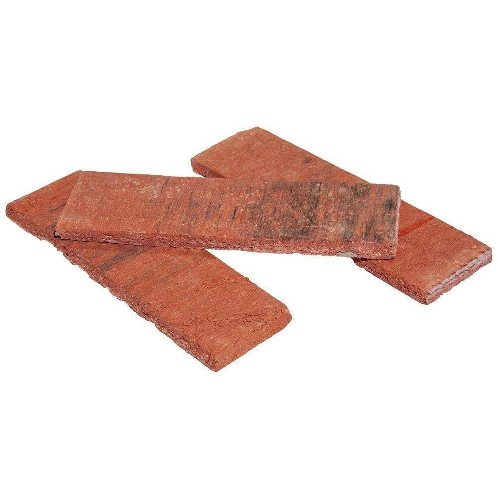 8 in. x 2.25 in. x 0.44 in. Concrete Red Thin Brick Veneer D9545