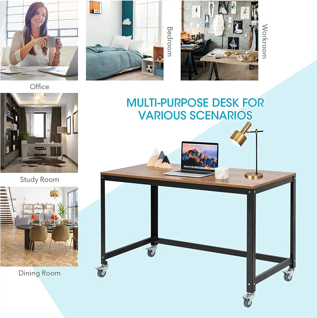 Mobile Desk with 4 Wheels I328