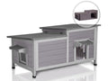Large Weatherproof Insulated Outdoor Cat House with Liner V206