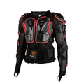 Black L Removable Full Body Armor Motorcycle Jacket V2583