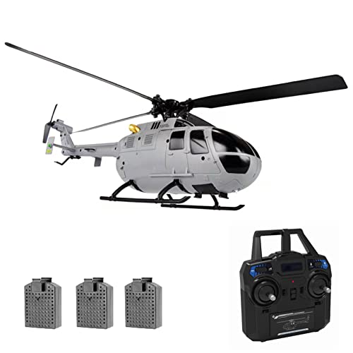 RC Helicopter with 6-axis Gyro Stabilization Altitude Hold 3 Batteries H216