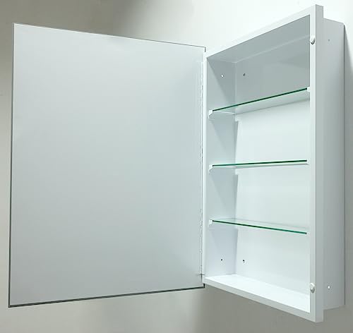 14"x24" Rectangular Beveled Frameless Mirror Cabinet I883