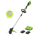 15" Cordless String Trimmer with 2.0Ah Batteries and Dual Port Charger R93638