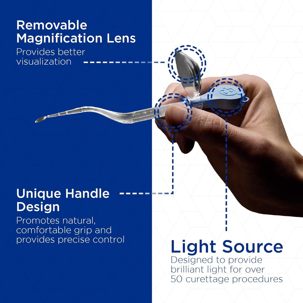 Lighted Ear Curette, Single-Use (50 Count) D833