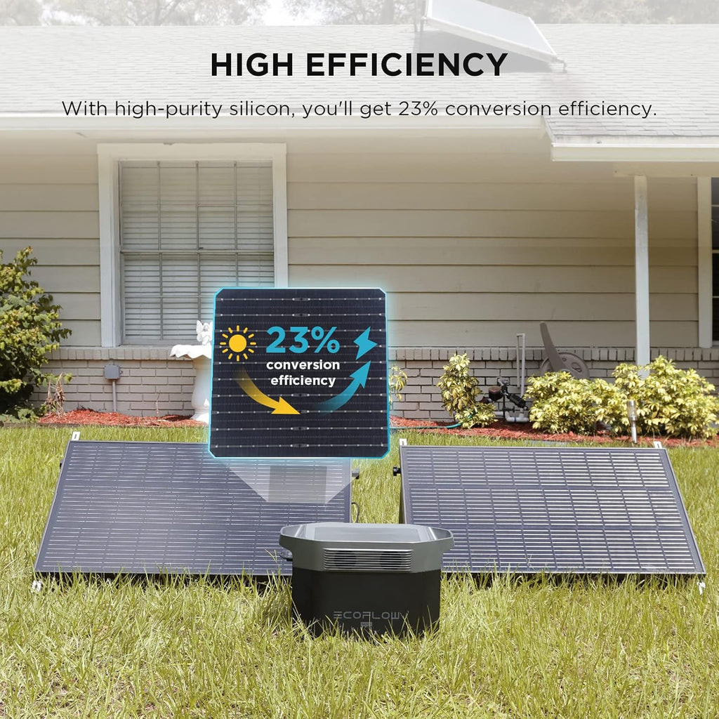 Solar Generator 256Wh with 2x100W Solar Panel LiFePO4 Battery Portable Power Station M37737