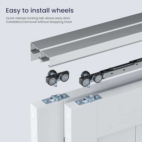 72" Bypass Sliding Door Hardware Kit for 2 Doors A877
