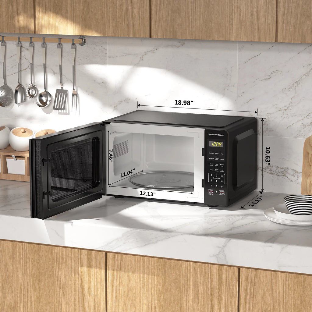 0.9 Cu ft Stainless Steel Countertop Microwave Oven O435