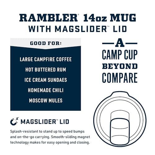 14 oz Vacuum Insulated Stainless Steel Stackable Mug with Lid J333