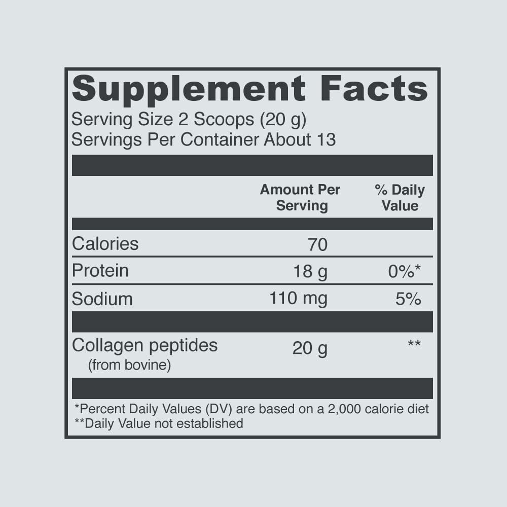 Unflavored Collagen Peptides Powder 9.33 OZ E13986