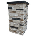 30 in. x 16 Faux Polyurethane Stone Column Siding Wrap A3029