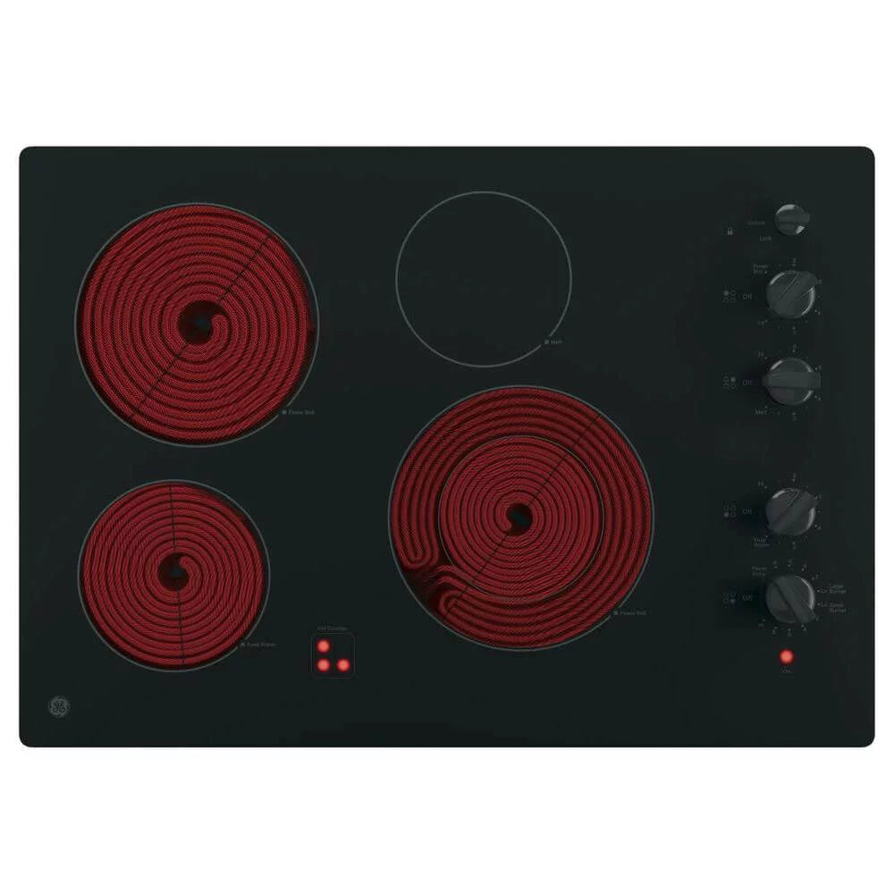 30 inch Black 4 Burner Electric Cooktop U54363