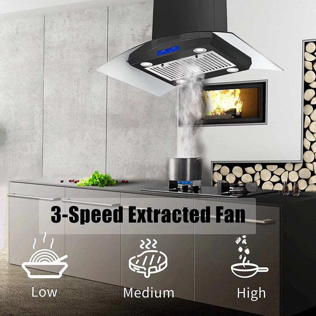 36 inch Island Mount Range Hood 900 CFM 3-Speed H194798