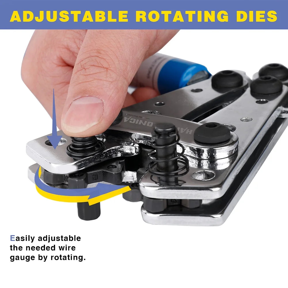 Battery Cable Lug Crimping Tool for AWG 10 8 6 4 2 1/0 A96295