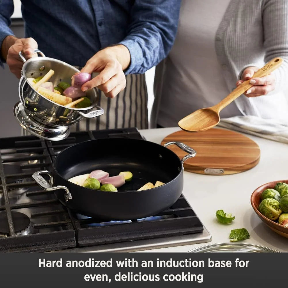 4 quart Hard Anodized Nonstick Cookware with Glass Lid F941
