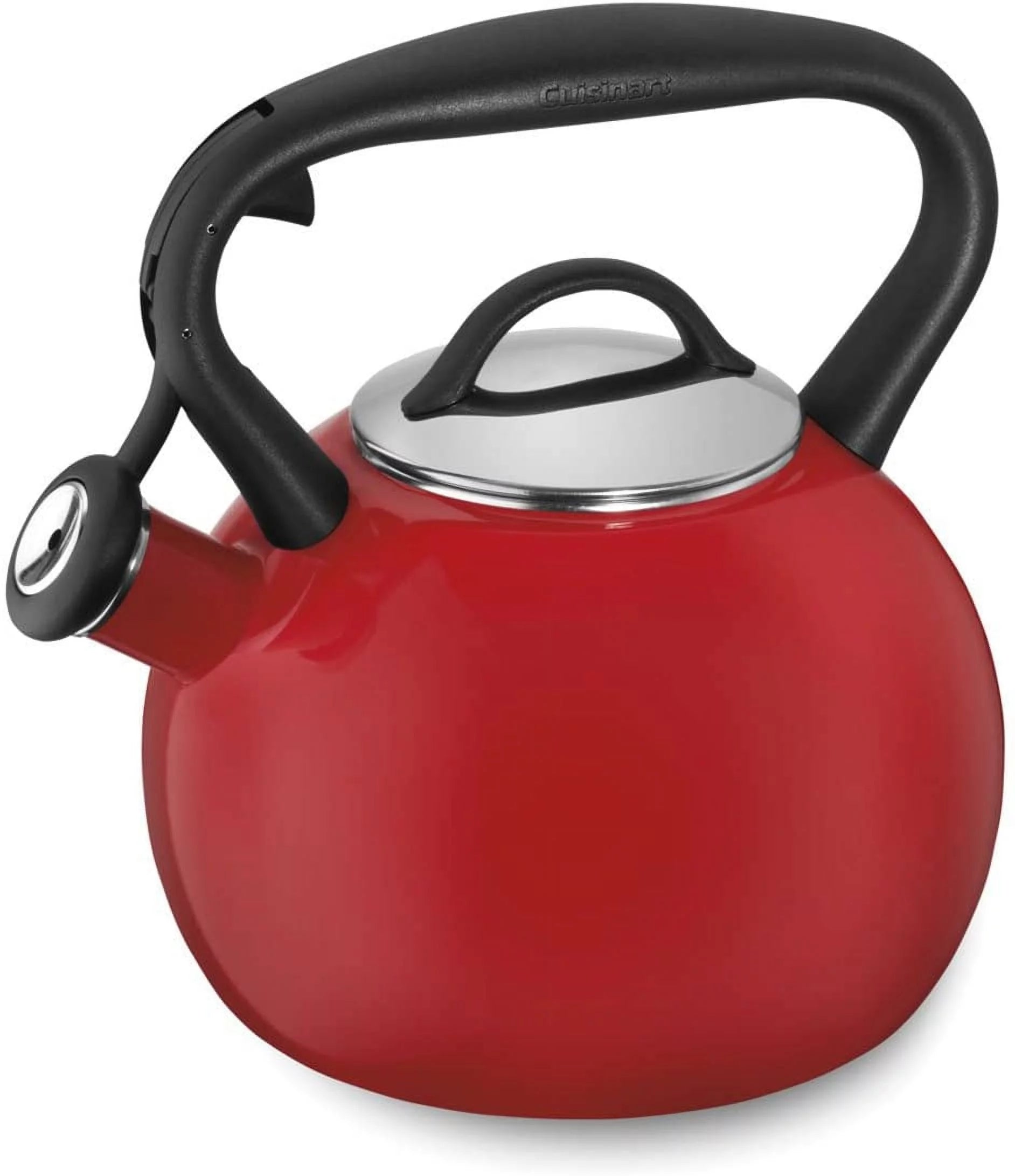 Red Porcelain Enamel on Steel Tea Kettle Y522828