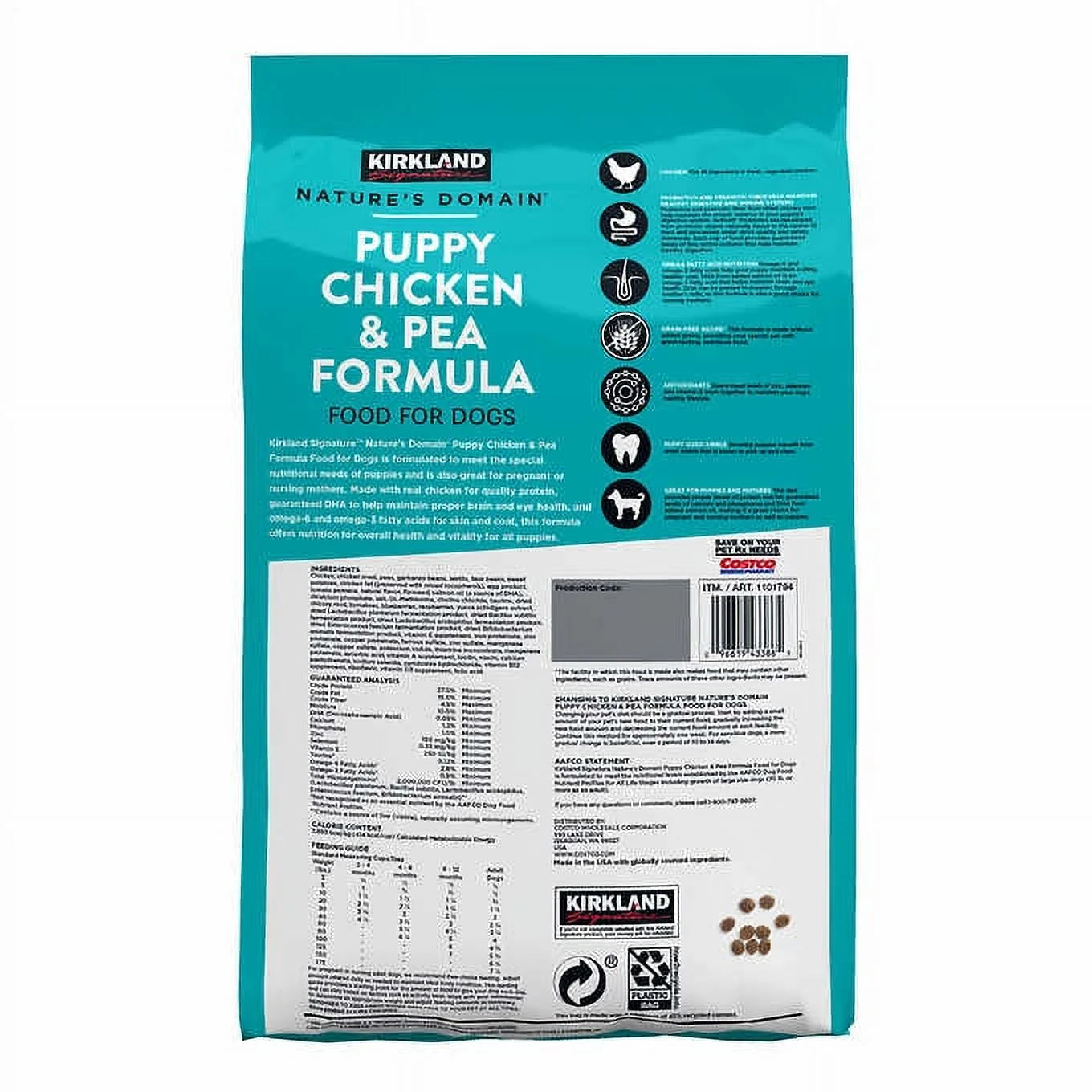 Puppy Formula Chicken and Pea Dog Food 20 lb. M214299