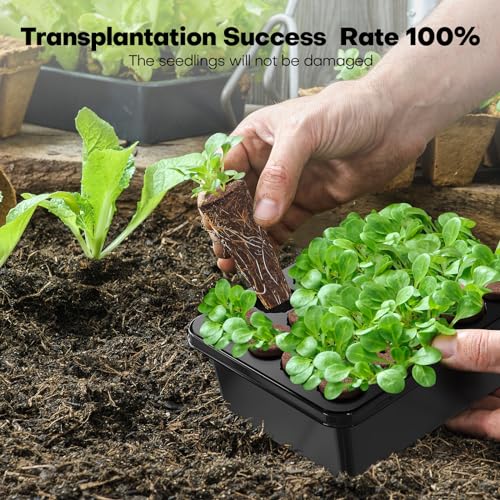 40 Cells Reusable Seed Starter Tray with Humidity Dome, 2 Packs Z21028