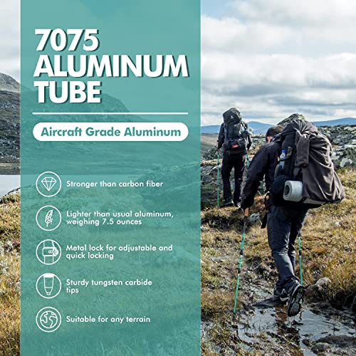 Adjustable Lightweight Collapsible Hiking Poles with Cork Grips Z575367