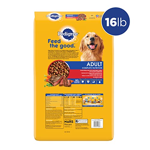 40 lb. Bag High Protein Dry Dog Food Beef and Lamb Flavor Kibble L647731