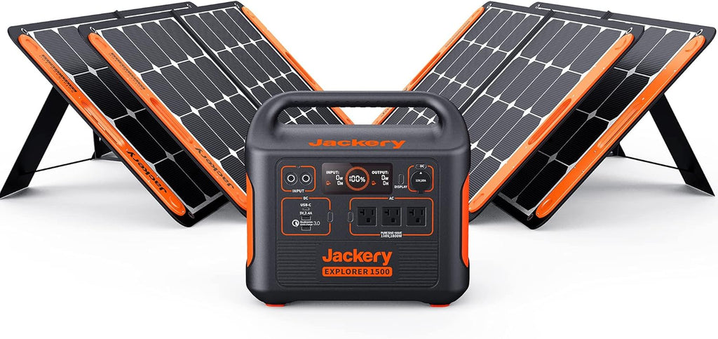 1800W Solar Generator with 3 AC Outlets and Lithium Battery Pack M165
