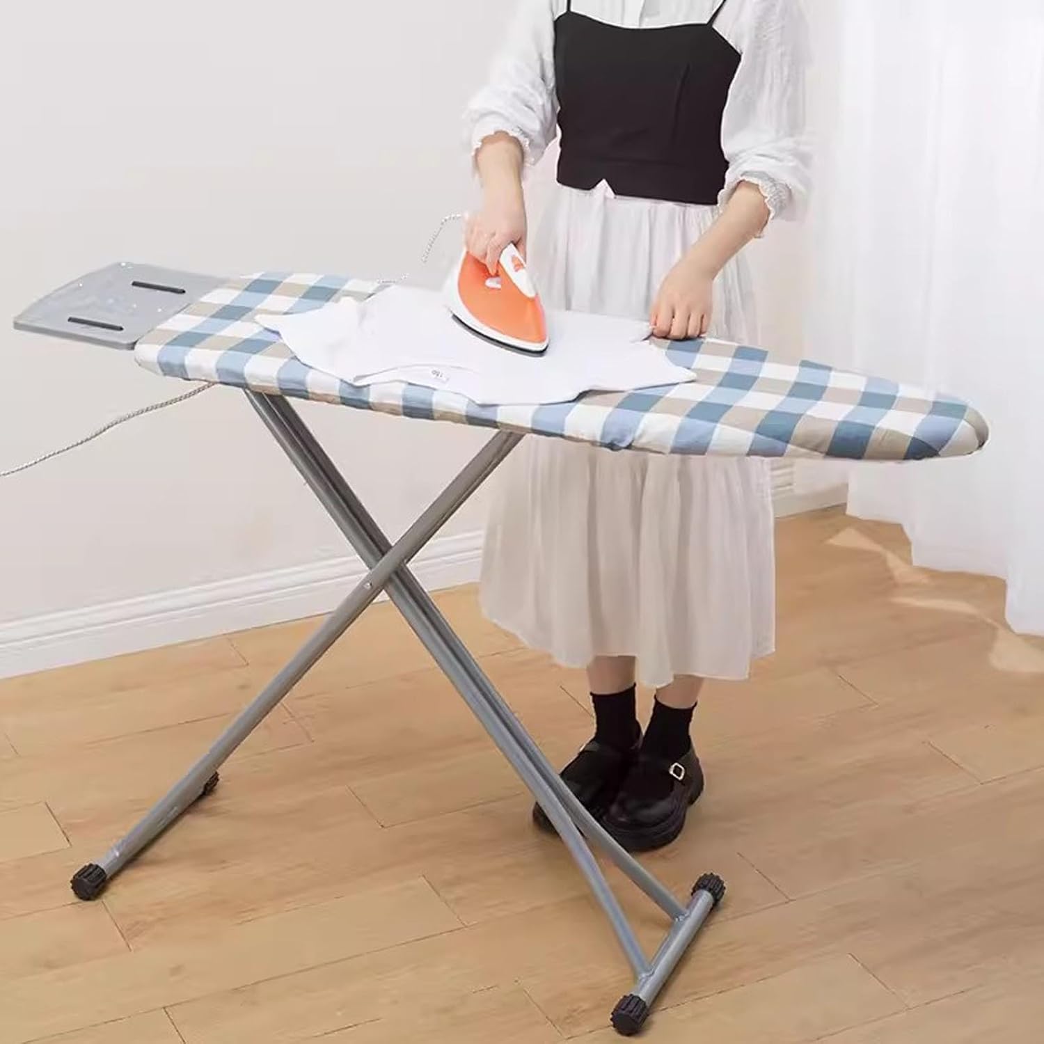 Compact Full-Size Folding Ironing Board with Iron Stand L181887