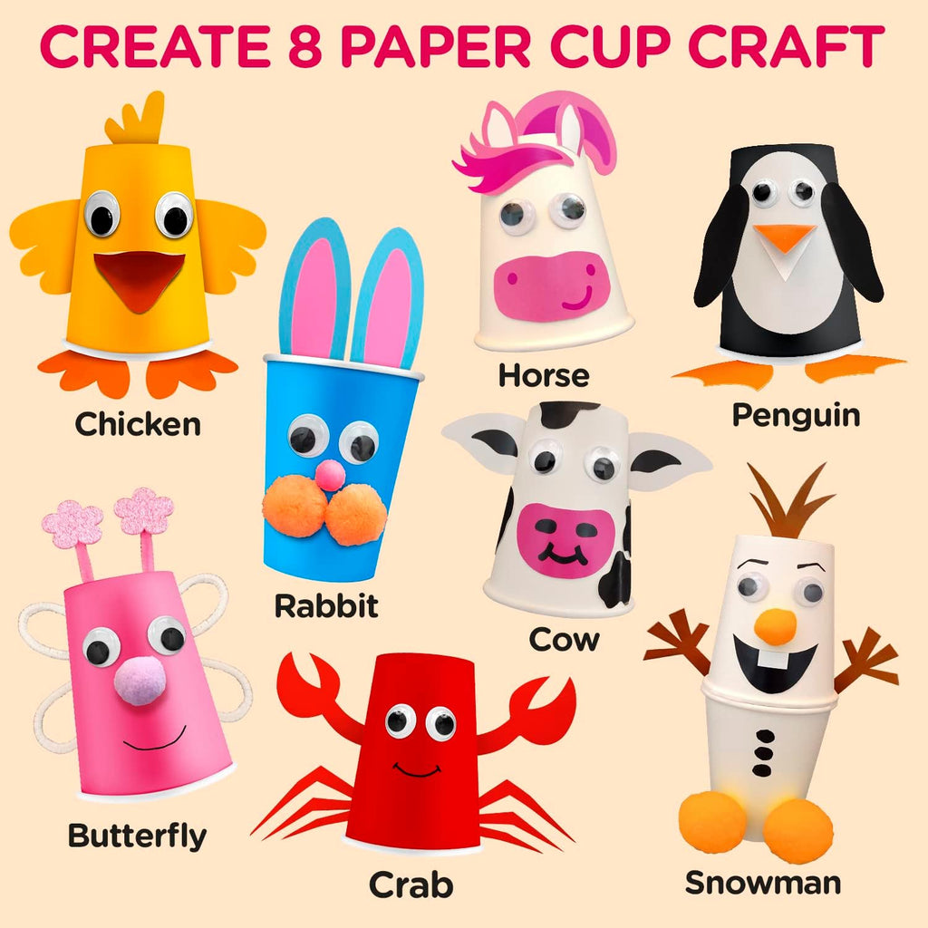 Arts and Crafts Kit, Craft 8 Cute Animal Projects R771