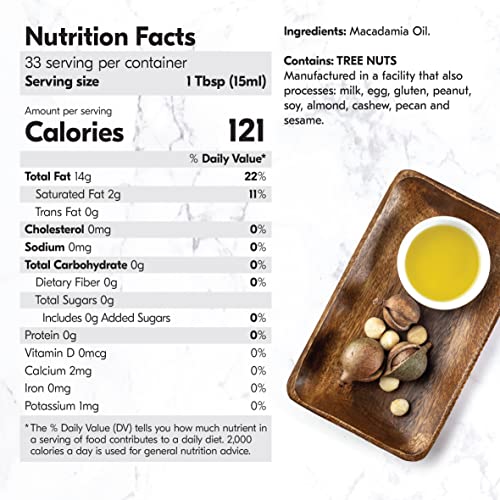 25.3 fl. oz. Cold-Pressed Extra Virgin Macadamia Nut Oil Z5175